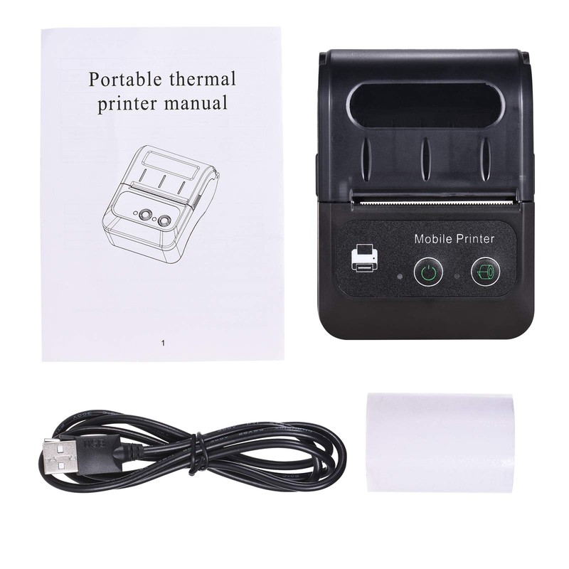 Receipt Printer, Wireless BT 58mm 2 Inch Thermal Receipt Printer
