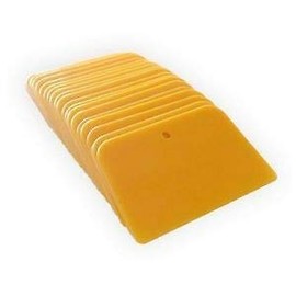 20 PIECES OF 5 INCH YELLOW BONDO SPREADERS - BODY FILLER & FIBERGLASS SPREADERS