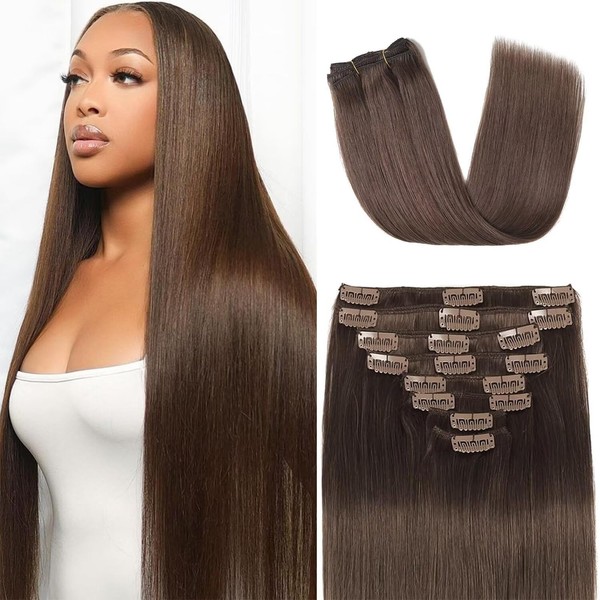 Clip in Hair Extensions Real Human Hair Clip in Extensions