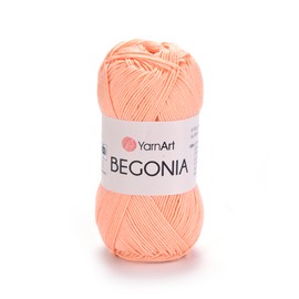 YarnArt Begonia 100% Cotton, Pure Premium Soft Cotton for Knitting Crochet and Amigurumi, Shiny Colors 1.76 Oz (50g) / 185 Yrds (169m) (6322)
