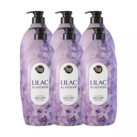 ShowerMate 샤워메이트 블루밍 바디워시 라일락 앤 라벤더 900ml X 6개 Shower Mate Blooming Body Wash Lilac & Lavender 900ml x 6