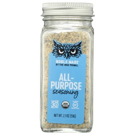 Noble Made By The New Primal Organic All-Purpose Seasoning, USDA Certified Organic, Gluten Free & Non-GMO, 2.1 Ounce (Pack of 6)
