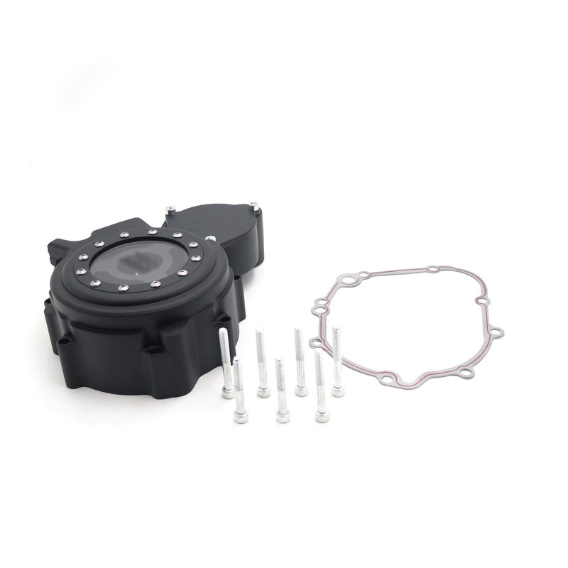 HTTMT MT313-002A- Black Left Engine Stator Cover See Through Compatible