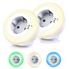 CSL - 2 x Night Light Socket with Twilight Sensor