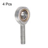 sourcing map 4pcs SA8T/K 8mm Rod End Bearing M8x1.25 Male