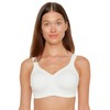 SUSA Women's Damen BH Ohne Bügel 8014 Minimizer Bra, Off-White