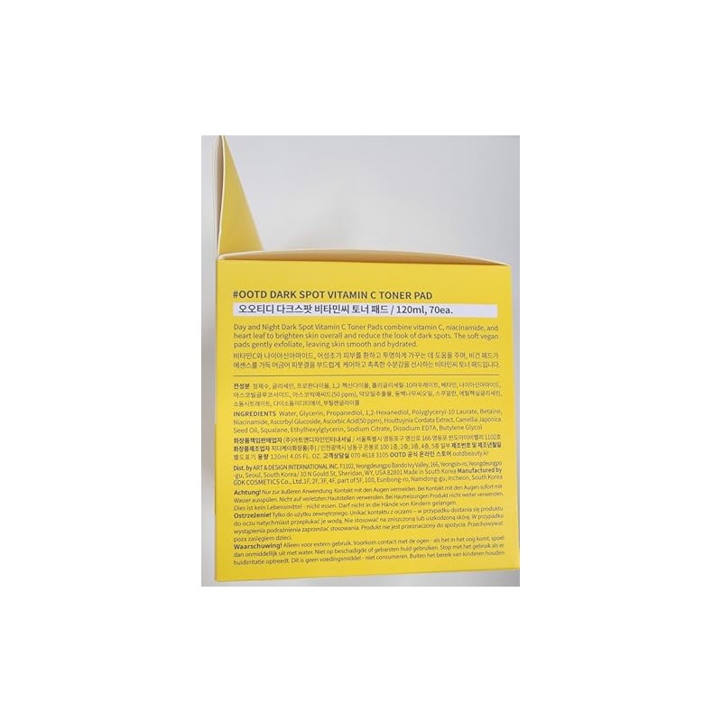Vitamin C Toner Pads for Oily Skin - Hydrating &