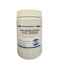 Cloruro de magnesio natural en polvo, grado alimenticio, 300 g (10,58 oz)botella                                                                      