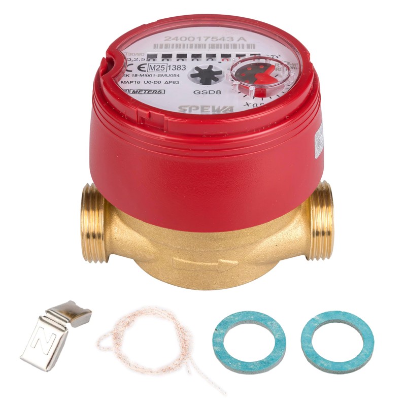 SPEWA Water Meter QN 1.5 Hot Water, BL 80 mm