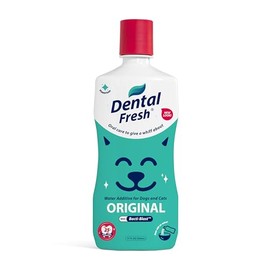 Dental Fresh Original Water Additive for Dogs & Cats, 17 Fl Oz, Daily Teeth & Breath Care