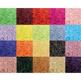 SUPGOD SHREDDED TISSUE PAPER IN 22 10g, 20g, 50g & 100g GIFT PACKAGING (RED, 10g)