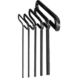 EKLIND 35165 Std Grip Hex T-Key allen wrench - 5pc set Metric MM sizes 2.5-6 (6In shaft)
