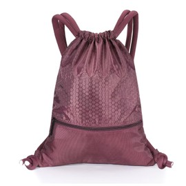 GAENMESH Drawstring Backpack Bag for Sports Lightweight Foldable Gym Bag with Sturdy Draw Cord Shoulder Strap Hiking Travel Camping