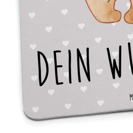 Mr. & Mrs. Panda Personalisierter Bierdeckel Bären Liebe 50er Set - Personalisierte Geschenke, Verheiratet, Heiratsantrag, Bierdeckel personalisiert,