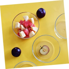 Ciieeo 1PC High Borosilicate Baking Bowl Multi Purpose Transparent Dish for Steamed Eggs Desserts Fruits Salads Kitchen Bowl for Oven Baking Easy Cleaning