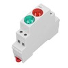 DIN Rail Mount LED Indicator LightRed Green Dual Colour PC