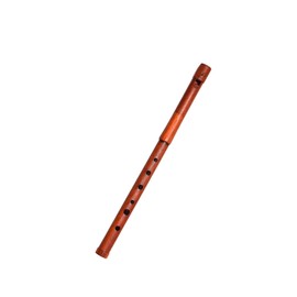 Wooden Whistle iVolga PCC-02 key of C Great Sound Hand Carved Padouk Flute Folk Wind Music Instrument Woodwind Handmade Brown, Brown wood