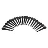 20pcs Black Handle Black Hair Sound Aid Cleaning Brush Professional
