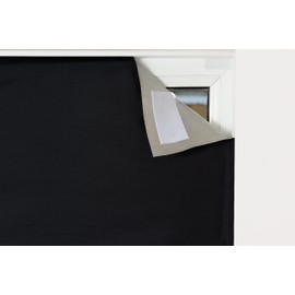 Easynight Blackout Blind, 100% Light Blocking Material, Large, Make Any Size And Shape Up To 200x145cm, Made to Measure Available, No Drill, Easy To Use Temporary or Permanent, Home, Office, Away