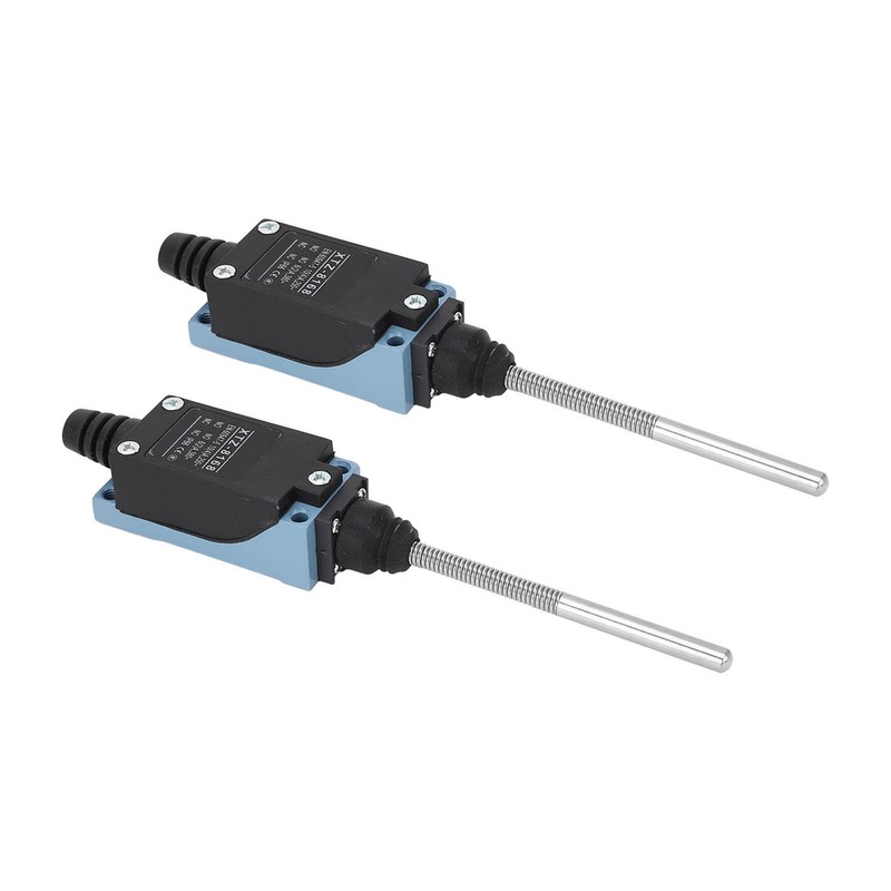 2Pcs Momentary Limit Switch Travel Switch Flexible Coil Spring Rod