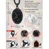 FaithHeart Stainless Steel Saint Michael Necklace for Men Women Archangel