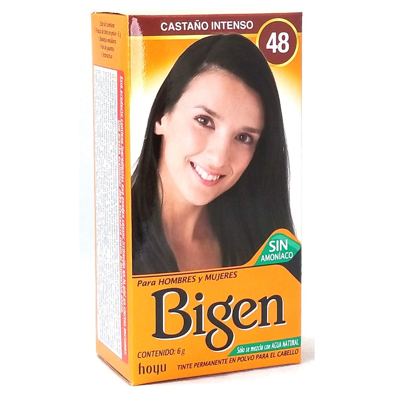 Bigen Tinte Polvo, Castaño Intenso, 6g