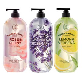 On the Body Super Botanic Body Wash Lavender and Rosemary Fragrance 900g + Lemon and Verbena Fragrance 900g + Rose and Peony Fragrance 900g, 3 pcs / 온더바디 수퍼보타닉 바디워시 라벤더 앤 로즈마리향 900g + 레몬 앤 버베나향 900g + 로즈 앤 피오니향 900g, 3개