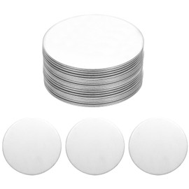 MECCANIXITY 20Pcs Stainless Steel Disc Blank Stamping Tag Engraved Stainless Steel Round Charm Pendant 1.5mm(T) 42mm/1.65" for Pendant Bracelet Necklace Jewelry Making Earring