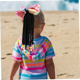 Ipetboom Children's Ponytail Extensions Bowknot Ponytail Wig for Women Safe Material Perfect for Parties