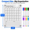 Clear Acrylic Monthly Planner for Refrigerator – Reusable Dry Erase