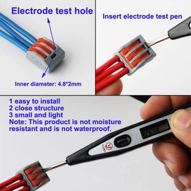 CESFONJER 3 Port Compact Wire Connectors, 23pcs Terminal Block, Lever Nut Cable Connector, Rapid Electrical Connectors