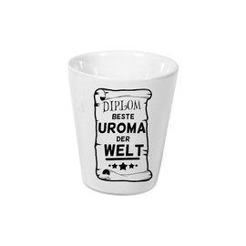 ShirtInStyle Ceramic Flower Pot Diploma Best Uroma in the World