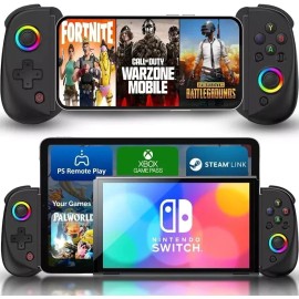 BSP D8 Tablet Phone Controller Telescopic Wireless Bluetooth Fit Switch PC IOS Android - Red/Blue Switch Color