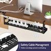 Shikha Cable Management Under Desk, 15.7"-31" Retractable Cable Management Tray,