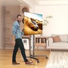 XINLEI Mobile TV Stand with Wheels for Most 32-75 Inch