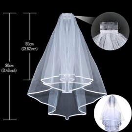 Alledomain Bride to be Decoration Set for Hen Night Party/Bachelorette Party, Set of 5 Includes Rhinestone Tiara, Bridal Wedding Veil, Bride To Be Sash, Rosette Badge and Garter