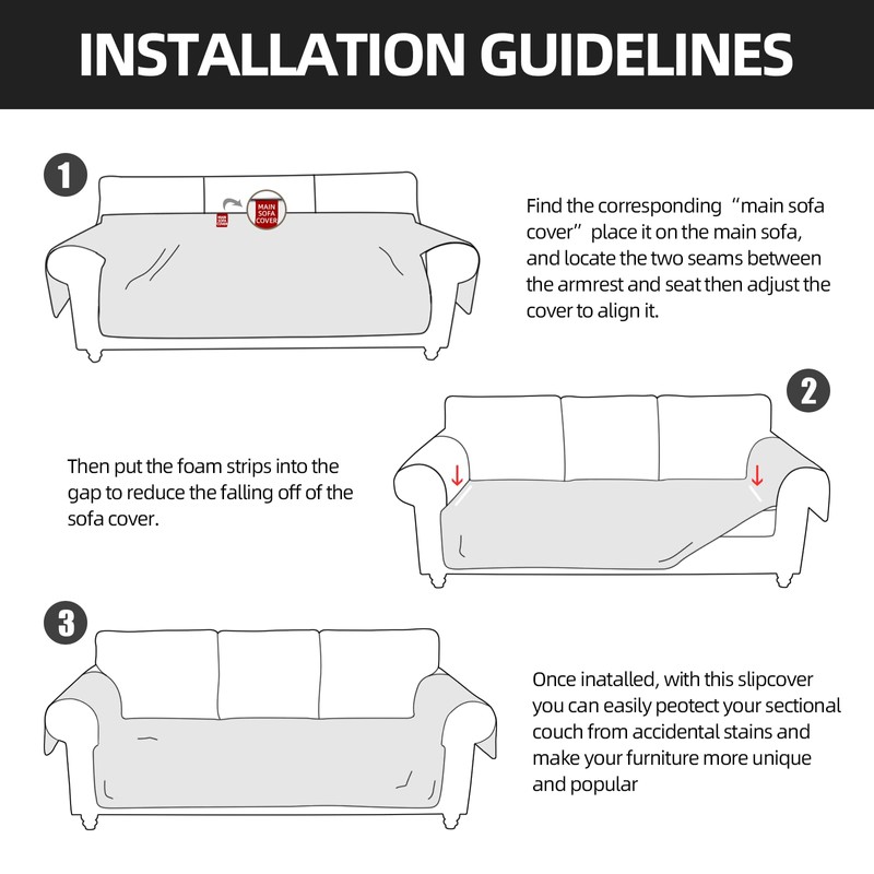 MIFXIN Waterproof Sofa Covers Set 1+2+3 Seat for Living Room