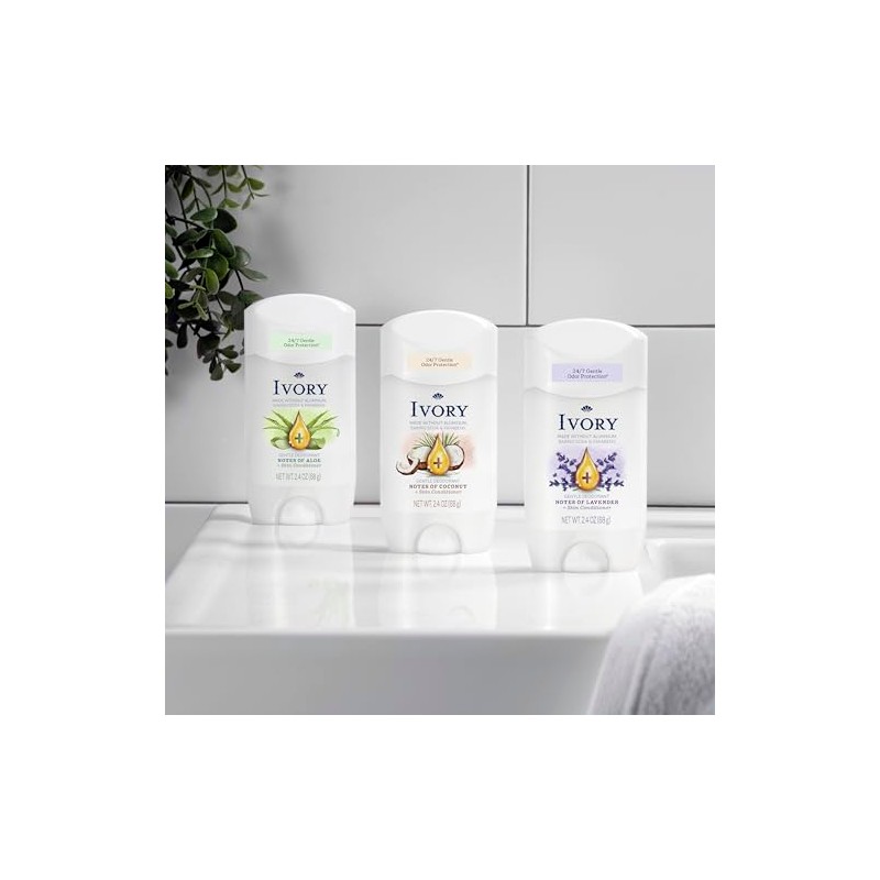 Ivory Gentle Deodorant Notes of Coconut 2.4oz
