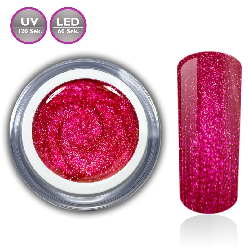Glitter Gel Explosion Pink Red Colour Gel UV LED Gel