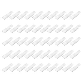 Sourcing Map 50pcs White Satin Polyester Square Table Napkins, 17x17 Inch