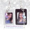 2 Pcs Cute Photocard Holder Keychain with Blue and Purple