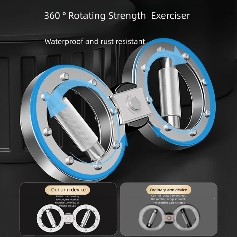 Forearm Strength Trainer-Arm Workout Equipment Forearm Exerciser-12 Pounds Resistance Adjustable