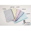 kosugizen Face Towels, Casual Border, 13.4 x 31.5 inches (34