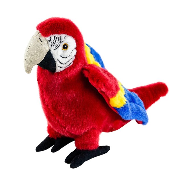 Teddys Rothenburg Cuddly Toy Bird Parrot Red 24 cm Standing