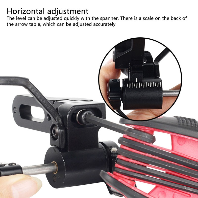 Drop Away Bow Rest Six Way Adjustable Aluminium Alloy Hunting
