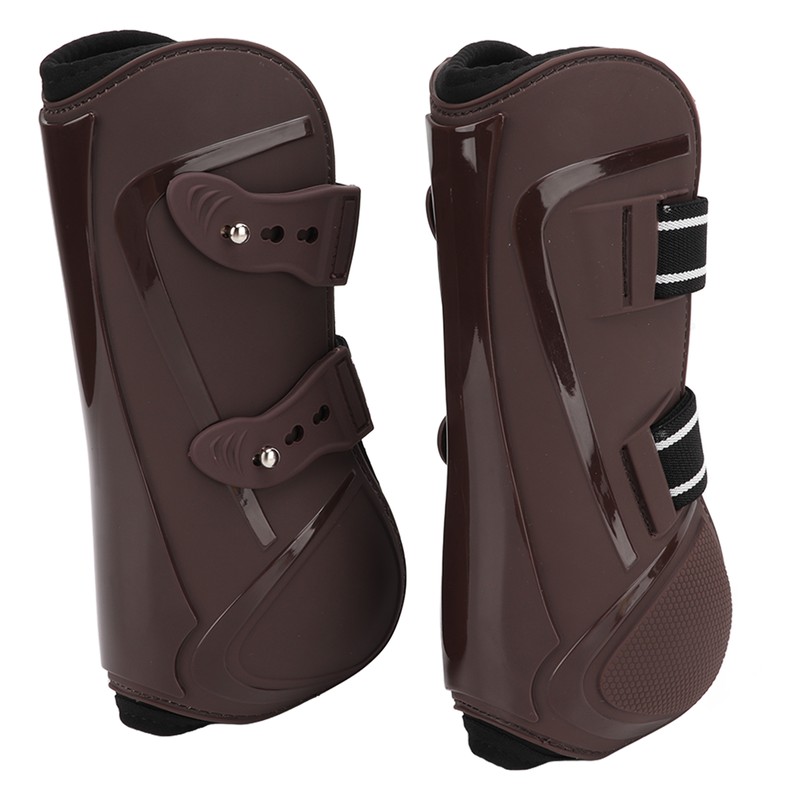 Horse Leg Guard PU Shell Elastic Breathable Protective Horse Boots