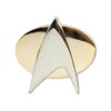 Silver and Gold Star Fleet Lapel Pin 1"