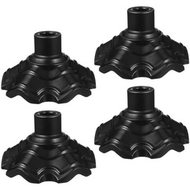 Chair Leg Caps Outdoor Replacement Feet for Camping Chair Feet Chair Leg Caps Rubber Stability on Various Surfaces Black Pack of 4