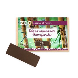 Zao Refill Pack Eye Shadow Rectangle 203 Dark Brown Woman
