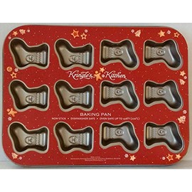 Kringle's Kitchen 12 Cavity Non Stick Christmas Stockings Pan